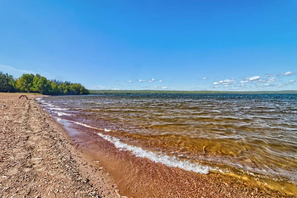 Жорсткі Хвилі Мілководного Озера Тандер Бей Онтаріо Канада — стокове фото