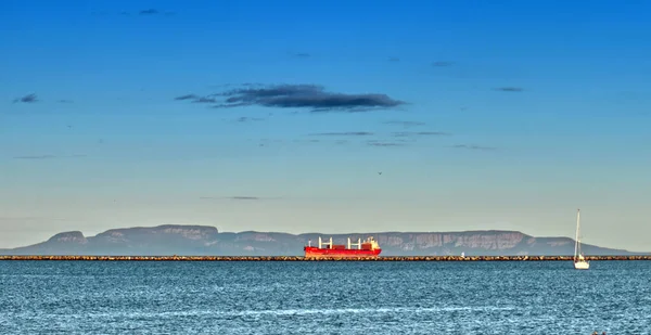 Shipping by the Sleeping Giant - Thunder Bay Marina, Ontario, Canada