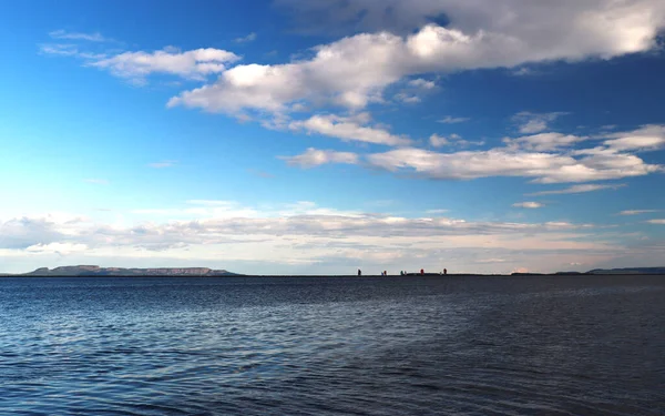 Lebar Luas Danau Danau Besar Danau Superior Thunder Bay Marina — Stok Foto