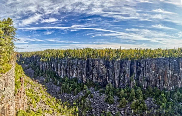 Murallas Gigantes Del Cañón Ouimet Thunder Bay Canadá — Foto de Stock