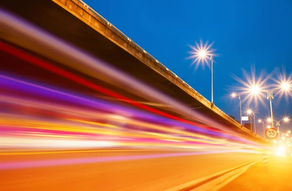 Los senderos de luz — Foto de Stock