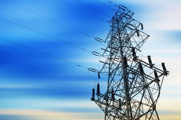 yüksek gerilim kule gökyüzü arka plan