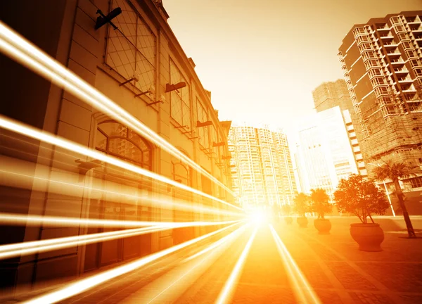 The light trails — Stock Photo, Image