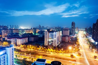 wuhan Çin'de kuş görünümü
