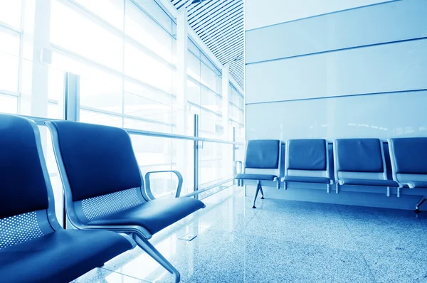 Bench in the shanghai pudong airport — Stock Photo, Image