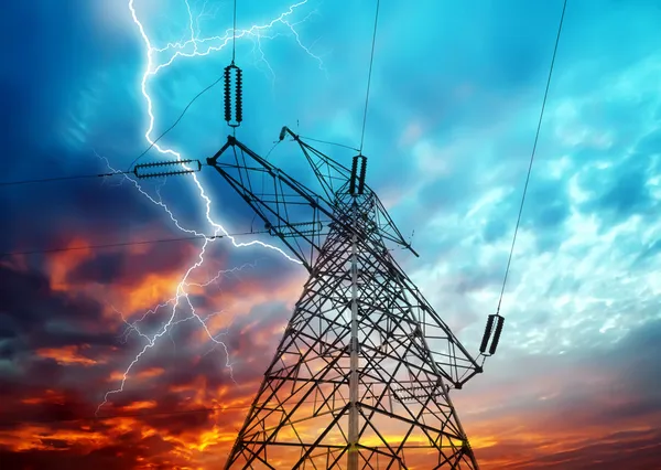 Elektriciteit torens Stockfoto