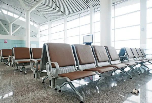 Bench in the shanghai pudong airport — Stock Photo, Image