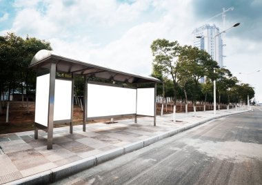 otobüs durağı billboard