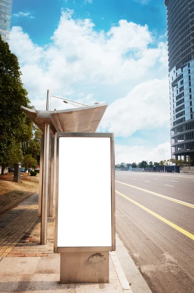 Billboard parada de autobús — Foto de Stock