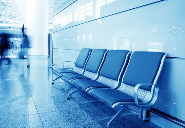 Bench in the shanghai pudong airport — Stock Photo, Image