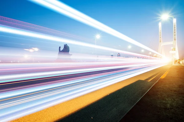The light trails — Stock Photo, Image