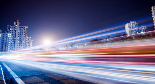 Los senderos de luz — Foto de Stock