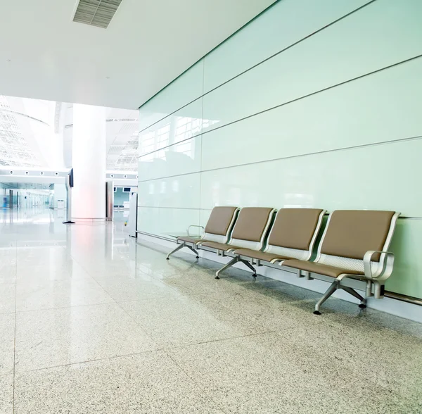 Bench in the shanghai pudong airport Royalty Free Stock Photos