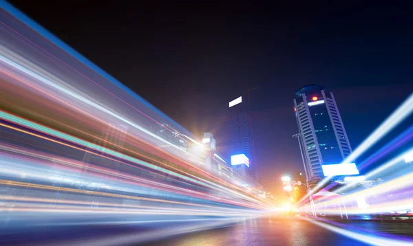 The light trails — Stock Photo, Image