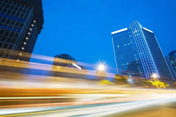 The light trails — Stock Photo, Image