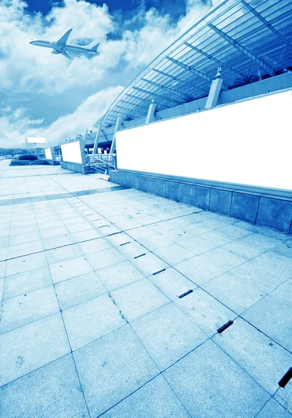 A cena do edifício do aeroporto de T3 na China de Pequim . — Fotografia de Stock