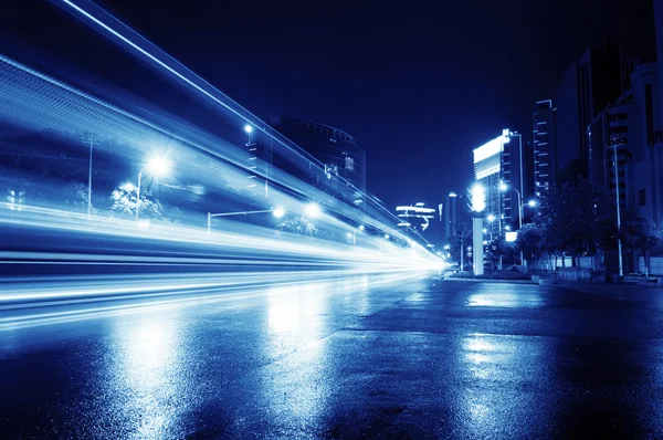 The light trails — Stock Photo, Image