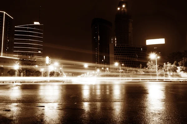 The light trails — Stock Photo, Image