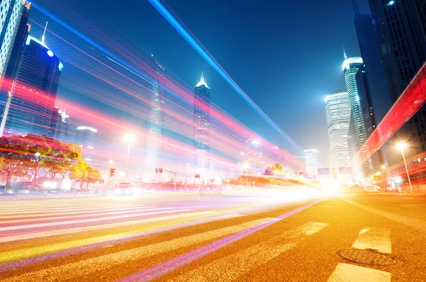 The light trails — Stock Photo, Image