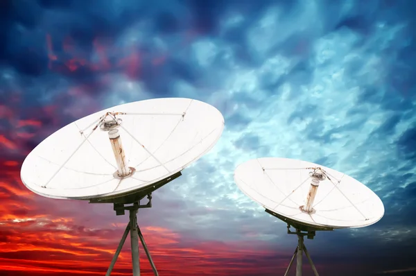 Satellite dish antennas — Stock Photo, Image