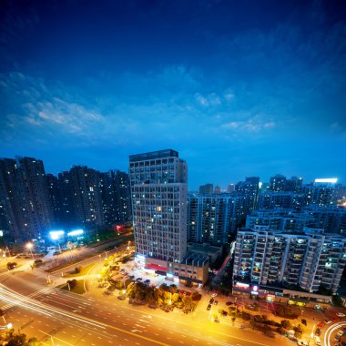 wuhan Çin'de kuş görünümü