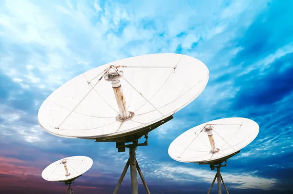 Satellite dish antennas — Stock Photo, Image