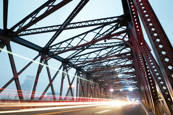 Night traffic lights — Stock Photo, Image