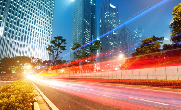 The light trails — Stock Photo, Image