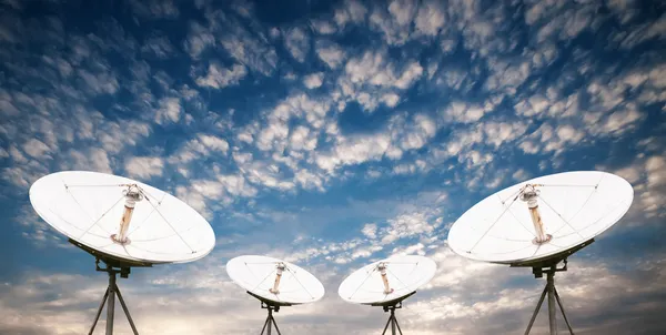 Satellite dish antennas — Stock Photo, Image