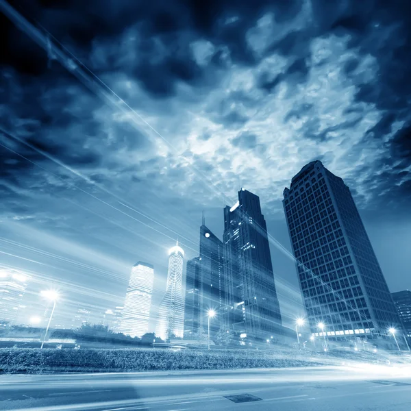 Moving car with blur light — Stock Photo, Image