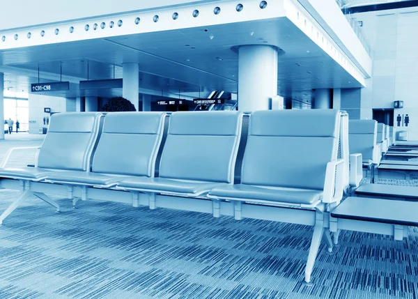 Bench in the shanghai pudong airport Stock Picture