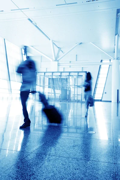 Passenger in the shanghai pudong airport — Stock Photo, Image