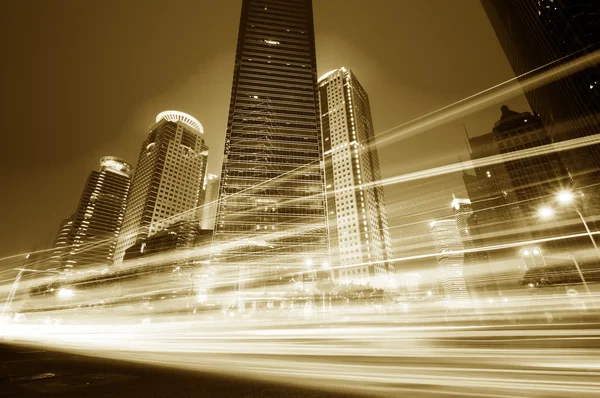 Los senderos de luz — Foto de Stock