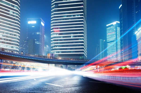 The light trails — Stock Photo, Image