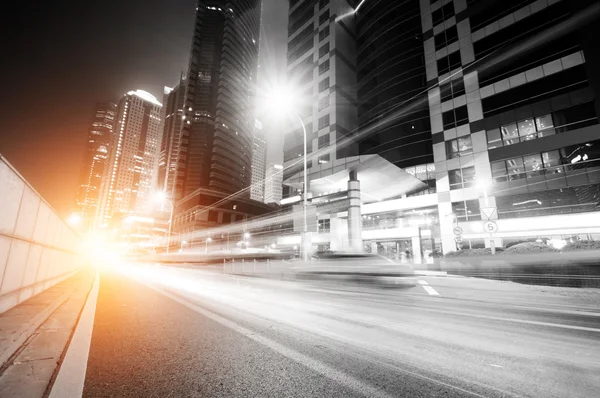 The light trails — Stock Photo, Image