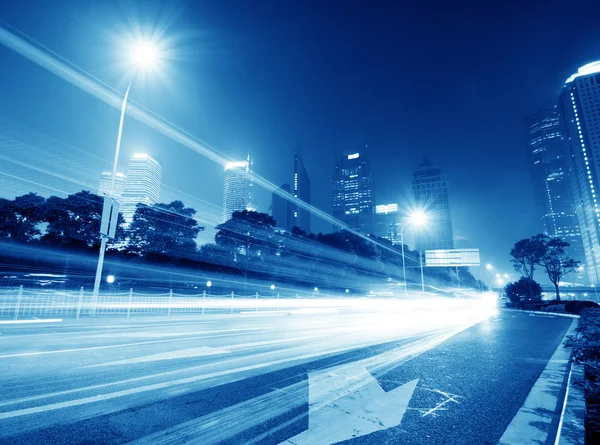 Los senderos de luz — Foto de Stock