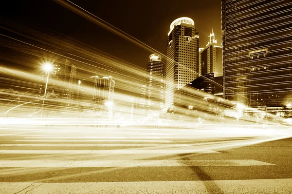 The light trails — Stock Photo, Image