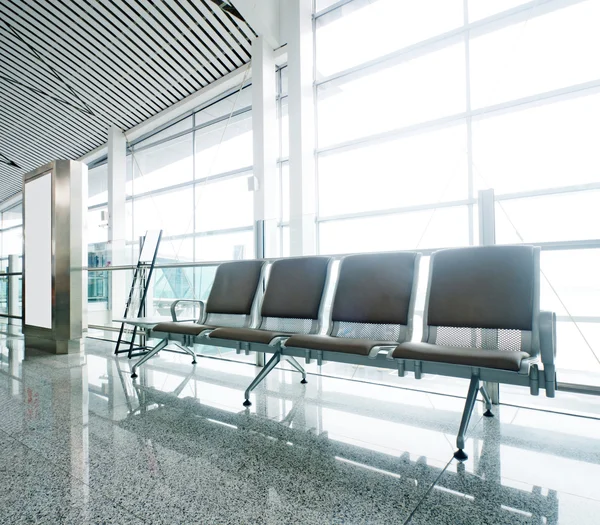 Bench in the shanghai pudong airport Royalty Free Stock Images