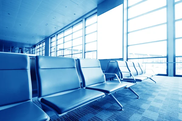 Bench in the shanghai pudong airport — Stock Photo, Image