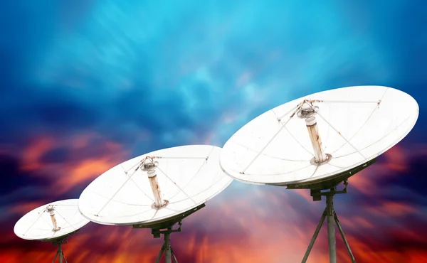 Satellite dish antennas — Stock Photo, Image