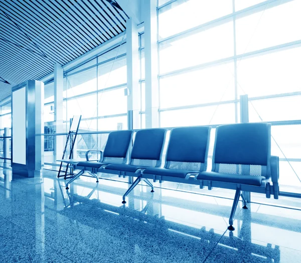 Bench in the shanghai pudong airport — Stock Photo, Image