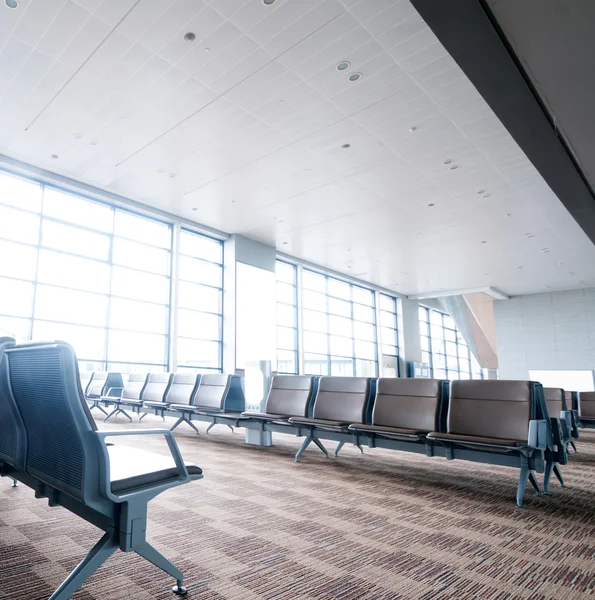 Bank in de shanghai pudong luchthaven — Stockfoto