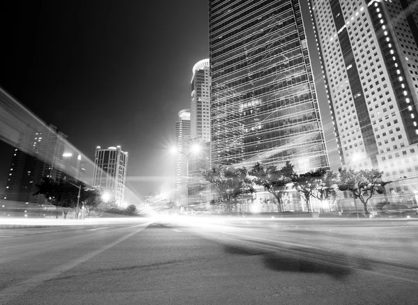 The light trails — Stock Photo, Image