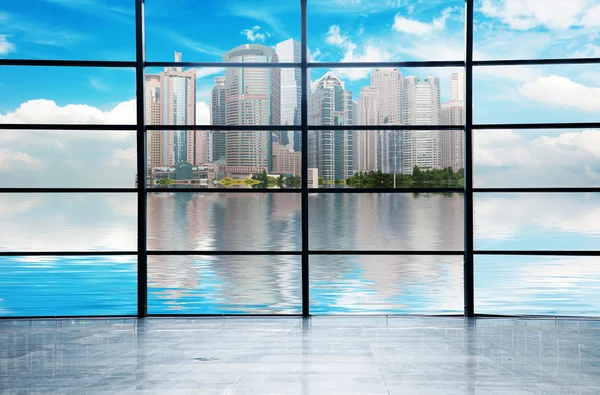 Skyline cidade moderna, shanghai pudong, China . — Fotografia de Stock