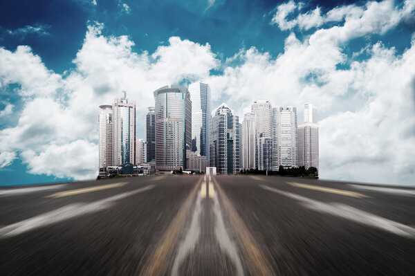 Highway heading to the city