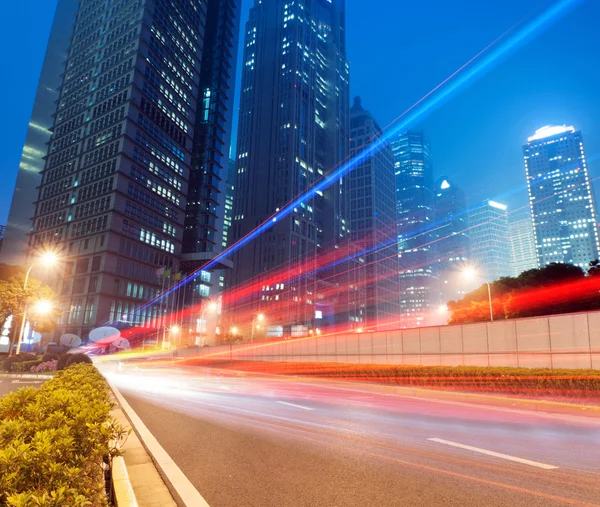 The light trails — Stock Photo, Image