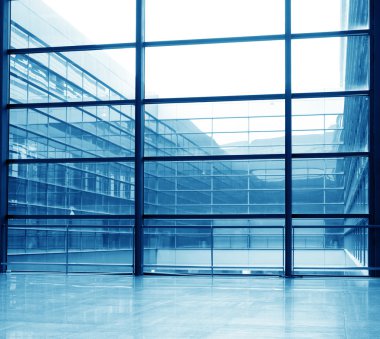 görüntü morden ofis binası içinde pencere eşiği