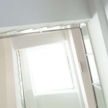 dikdörtgen döner merdiven, adım adım bir bakış açısı olduğunu