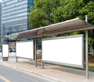 otobüs durağı billboard