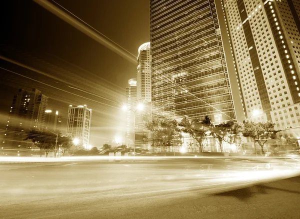 Los senderos de luz — Foto de Stock